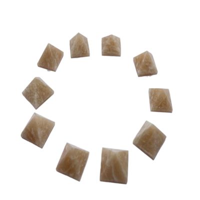 Beautiful Lot of 10 Pieces Moonstone Gemstone Pyramids Crystal Reiki Vaastu Healing