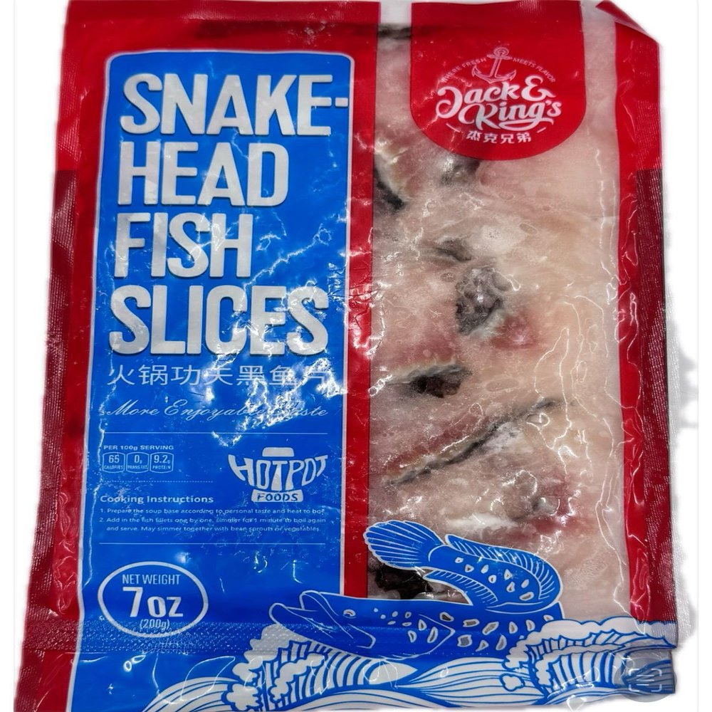 Jack & Ring's Snake Head Fish Slices for Hot Pot, 7 oz, Premium Frozen