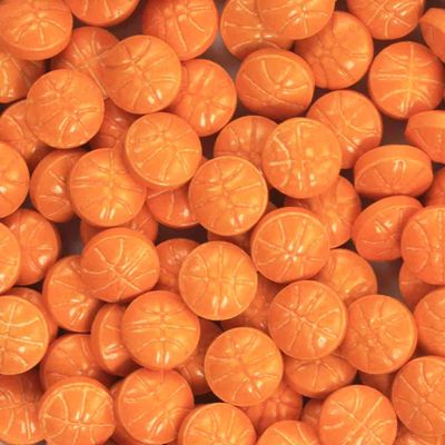 Sports Sprinkles (3 oz to Bulk) for Basketball, Football, Baseball, Softball, Soccer (Basketball Sprinkles, 1 lb bag)