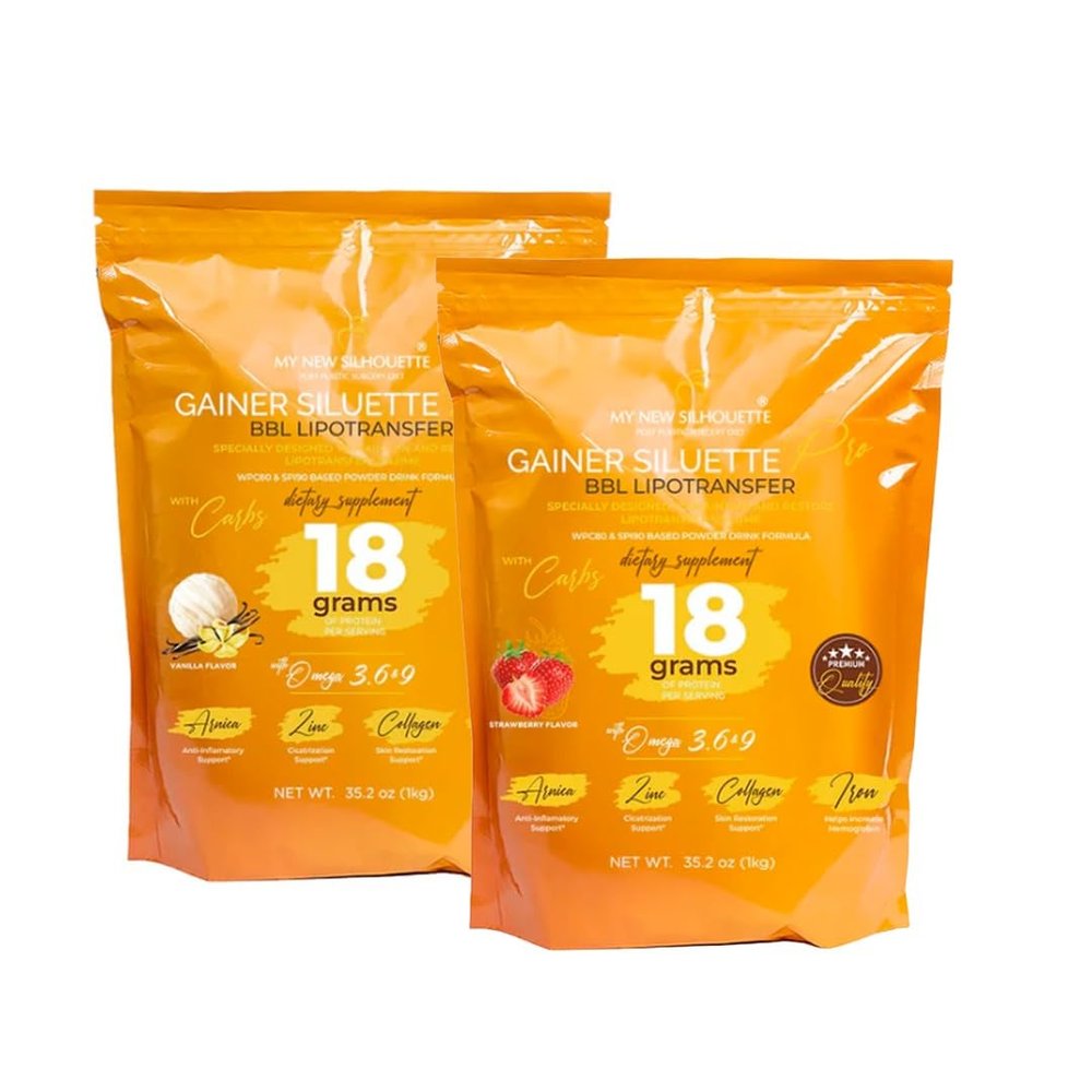 Kit 2 Gainer Siluette Pro Proteins (Vanilla, Vanilla)