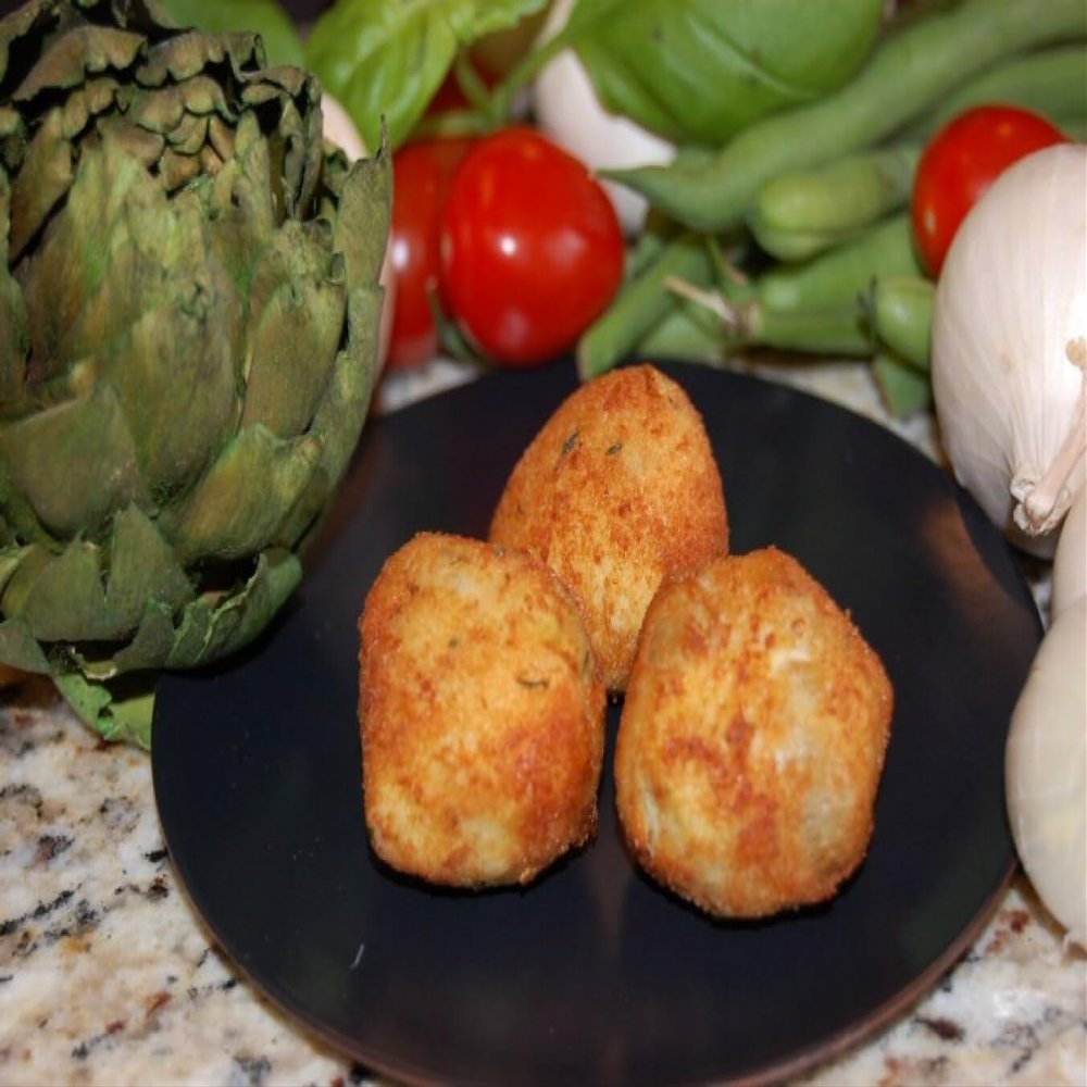 Les Chateau - Artichoke Hearts With Three Cheeses, Frozen Appetizer, 100 Per Case