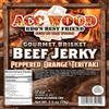 ACC WOOD PEPPERED ORANGE TERIYAKI BRISKET BEEF JERKY 2.5oz. view 2