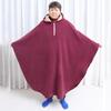 HHTTXXYY Wheelchair Blanket Cape, Winter Full Body Wheelchair Warmer Cover Blanket, Windproof Wheelchair Shawl Coat with Hood, Travel Thermal Blanket for Cold, Fleece Lined Ponch. view 3