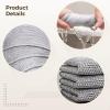 100 Pcs Wire Dishcloth Rags, Scratch Steel Scrubber Cloths, 3-Layer Soft Dishwashing Cloth for Wet Or Dry Use, Friendly to Non-Stick Cookware, Kitchen, Sink, Stove Top - Quick Rinsing view 3