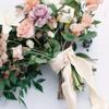 1.57Inch Silk Satin Ribbons 4.92Yard Handmade Fringe Chiffon Silk Ribbon for Rustic Wedding Invitations, Bridal Bouquets Wrapping, Hair Bows, DIY Craft Supplies,Flower Arrangement Decoration view 3