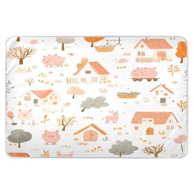 Kigai Farm Animals Pee Pads for Kids 34x52 inch Absorbent Reusable Underpad Leakproof Quick Drying Potty Training Pad Diaper Changing Pad for Crib and Toddler Mattress