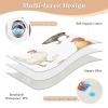 Kigai Watercolor Roosters Pee Pads for Kids 34x52 inch Absorbent Reusable Underpad Leakproof Quick Drying Potty Training Pad Diaper Changing Pad for Crib and Toddler Mattress view 3