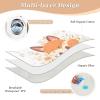 Kigai Cartoon Foxes Pee Pads for Kids 34x52 inch Absorbent Reusable Underpad Leakproof Quick Drying Potty Training Pad Diaper Changing Pad for Crib and Toddler Mattress view 3