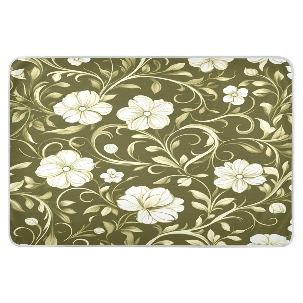 Kigai Small Flowers Pee Pads for Kids 34x52 inch Absorbent Reusable Underpad Leakproof Quick Drying Potty Training Pad Diaper Changing Pad for Crib and Toddler Mattress