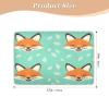 Kigai Cute Fox Pee Pads for Kids 34x52 inch Absorbent Reusable Underpad Leakproof Quick Drying Potty Training Pad Diaper Changing Pad for Crib and Toddler Mattress view 2