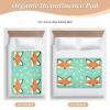 Kigai Cute Fox Pee Pads for Kids 34x52 inch Absorbent Reusable Underpad Leakproof Quick Drying Potty Training Pad Diaper Changing Pad for Crib and Toddler Mattress view 4