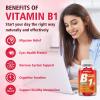 YUULAI Vitamin B1 Gummies 500mg for Adults & Kids, Thiamine B1 Supplement with Magnesium, Vitamin B1 Supplement for Nervous System Supports & Boost Energy, Raspberry Flavor, 60 Count view 3