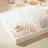 100-Pack Rose Gold Cocktail Napkins - Polka Dot Disposable Paper Napkins for Wedding Reception, Bridal Shower (3-Ply, 5x5 In) view 4