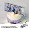 100-dollar bill cupcake toppers - Dessert Decor for Birthday Anniversary Holiday Party Wedding Bachelorette, 100 Pcs view 4