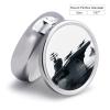 Aircraft Carrier Round Pill Box Travel Portable Pill Case 23 Compartment Medicine Metal Tablet Vitamin Holder Organizer for Purse Pocket view 2
