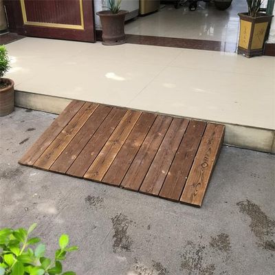 Wooden 8 Inch Height Outdoor Curb Ramp for Cars Bikes Wheelchair Motorcycle Durable Entry Ramp for Doorway Threshold/Wheelchair Walker 75x50x20cm (70x50x20cm/27.5x20x8 in)