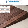 Wooden 8 Inch Height Outdoor Curb Ramp for Cars Bikes Wheelchair Motorcycle Durable Entry Ramp for Doorway Threshold/Wheelchair Walker 75x50x20cm (70x50x20cm/27.5x20x8 in) view 3
