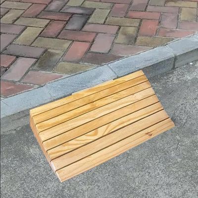 Ramps Threshold Ramp, Wood Threshold Ramps with Handle for Doorways/Front Door/Garden Steps/Patio Door, Lightweight Entry Ramps for Wheelchairs/Walkers/Motorcycle(38.8x35x14cm) (One Color 40x70x10cm)