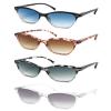 MODFANS Women Reading Glasses 4 Pack Sunglasses Readers Women Outdoor Blue Light Blocking Reading Glasses Anti Glare UV Filter Spring Hinge(Magnifying 1.75-Not Bifocals) view 1