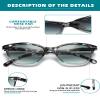 MODFANS Women Reading Glasses 4 Pack Sunglasses Readers Women Outdoor Blue Light Blocking Reading Glasses Anti Glare UV Filter Spring Hinge(Magnifying 3.0-Not Bifocals) view 4