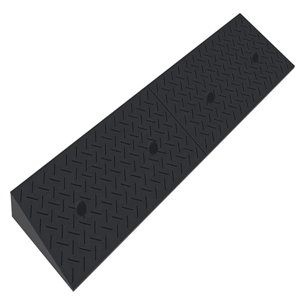 Threshold Ramp Wheelchair Solid Rubber Non-Slip for Room Door Handicap Ramps Wear-Resistant Kerb Anti-Slip (zwart 10cm/4in Rise) 8cm/3in (Black 9cm/3.5in Rise)