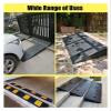 Threshold Ramp Wheelchair Solid Rubber Non-Slip for Room Door Handicap Ramps Wear-Resistant Kerb Anti-Slip (zwart 10cm/4in Rise) 8cm/3in (Black 9cm/3.5in Rise) view 2