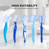 Anbbas 2pcs Silicone Denture Brush Cover Fit Most Denture Toothbrushes(Green and Pink) view 4