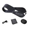 10X 20X 30X 21mm Lens Magnification Loupes with Light for Jewelry Gemstones Coin Stamps and Hobbies view 4