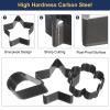 uxcell 8 Sizes 8pcs Leather Star Shape Punch Cutter Set Hollow Cutter Kit view 4