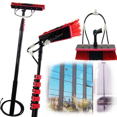 Cleaning Brush Photovoltaic Cleaning Brush,Window Cleaning Pole,Window Cleaner Kit,Water/Hose Fed Pole,Window Cleaning Brush Equipment,Cleaning Photovoltaic and Solar Panels,3.6M/12Ft