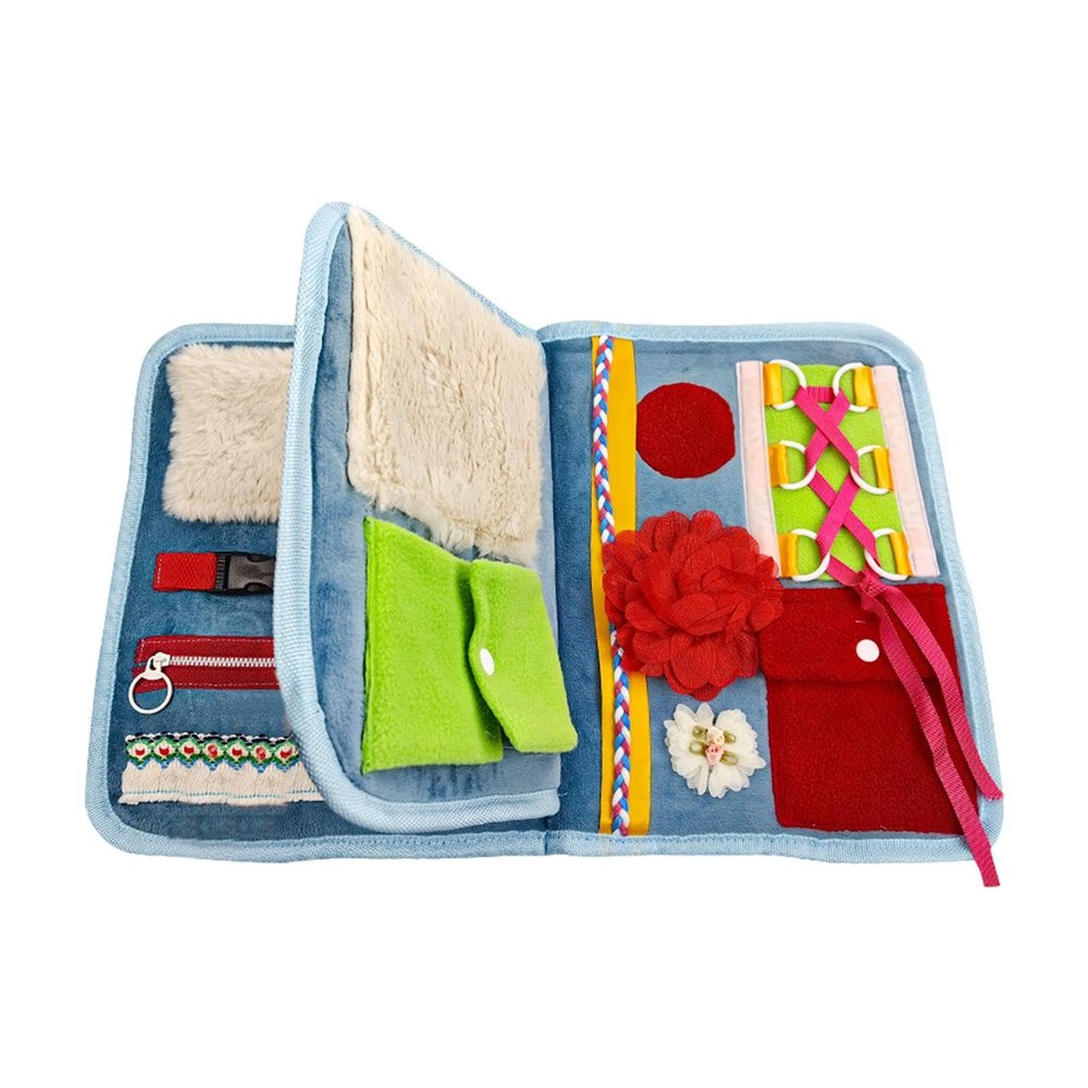 Adults Sensory Blankets - Dementia Blanket, Sensory Blanket for Calming Elderly, Versatile Fidget Book, Dementia Alzheimers Products, Fidget Blanket for Adults with Dementia for Patients