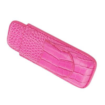 Eujgoov Cigar Case Holder, Cigar Case Holder, Leather Wear for Birthday (Pink)