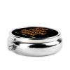 Custom Pill Box Personalized Round Small Pill Case with Mirror Add Your Photo Text Logo Name Decorative 3 Compartment Portable Metal Medicine Container Vitamin Organizer for Pocket Purse Travel view 3