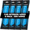 Fortress Car Interior Wipes (25 ct, Pack of 8) for Car Interior Cleaning, Dashboard, Seats, Detailing, and Steering Wheel [Travel Size] Skin-Safe Car Interior Cleaner Supplies view 1