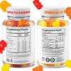 DR. MORITZ Omega 3 Gummies (90 Count) and Kids Multivitamin Gummies Bundle (60 Count) - for Daily Health Support - Vegan DHA Omega 3 for Kids - Non-GMO Toddler Vitamins -Yummy Kid Vitamins view 2