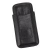 3 Fingers Cigar Case, Portable Travel Pack Premium Leather Humidor with Front Humidors Bag Cutter Pocket Box for Lovers Black (Black) view 1