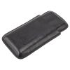 3 Fingers Cigar Case, Portable Travel Pack Premium Leather Humidor with Front Humidors Bag Cutter Pocket Box for Lovers Black (Black) view 2
