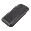 3 Fingers Cigar Case, Portable Travel Pack Premium Leather Humidor with Front Humidors Bag Cutter Pocket Box for Lovers Black (Black) view 3