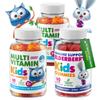 DR. MORITZ Elderberry Gummies for Kids (60 Count) and Kids Multivitamin Gummies Bundle (120 Count, 2 Pack) - for Childrens Immune Support and Overall Health - Toddler Vitamins Supplement view 1