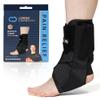Copper Compression Ankle Brace - Adjustable Lace Up Support - Adjustable Straps for Sprains, Swelling, Injury & Sports Breathable Neoprene Sleeve with Copper Infused Fabric for Men & Women - L/XL view 1