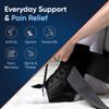 Copper Compression Ankle Brace - Adjustable Lace Up Support - Adjustable Straps for Sprains, Swelling, Injury & Sports Breathable Neoprene Sleeve with Copper Infused Fabric for Men & Women - L/XL view 2