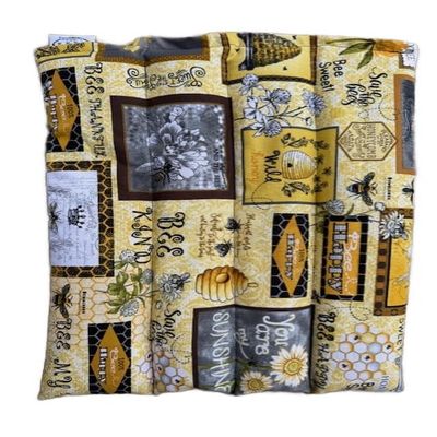 4 Chamber Lumbar Back, X Large, Hot Cold Pack, Herbal Pack, Heat Wrap, Organic, Flax Seed, Microwave Therapy, Honey Bee