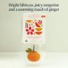 Rishi Tea Tangerine Hibiscus Herbal Tea - Organic, Caffeine Free Sachet Bags, Hibiscus Botanical Blend - 15 Count (Pack of 1) view 4