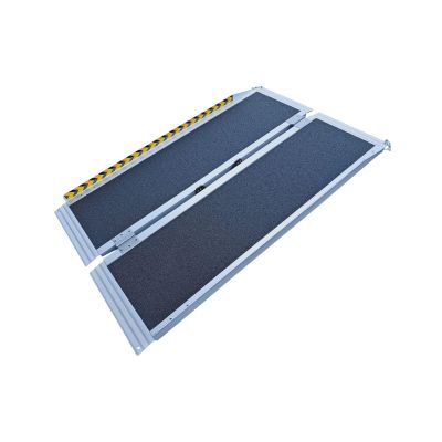 Motoproducts 4FT Center-Fold Portable Wheelchair Ramp-Grit Tape Surface Up to 8-inch Rise