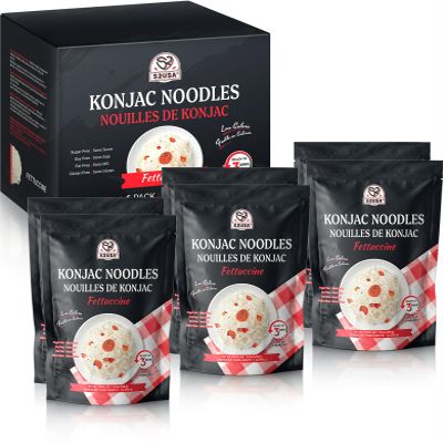 52USA Konjac Shirataki Noodle, Fettuccine, Low Carb Pasta 52.8 Oz (1500 g), Keto and Paleo Friendly, Sugar Free, Vegan, Gluten Free, Ready to Eat, Low Calorie Noodles 6 Pack Inside