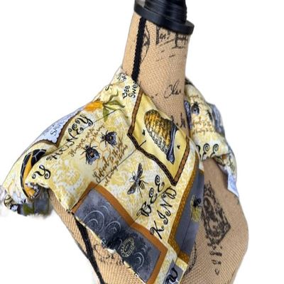 10 Chamber Herbal Pack Shoulder, Neck, Hot Cold Pack, Heat Wrap, Large, Organic, Flaxseed, Microwave Therapy, Honey Bee