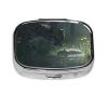 2-Compartment Mini Pill Case, African Leopards Retro Pocket-Sized Medicine Organizer for Travel view 1