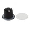 50Sets Refillable Coffee Capsules Cup Disposable Coffee Capsules Packaging Cafe Supplies for Nespresso Black view 4
