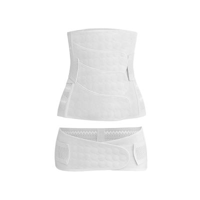 LRSSMA Postpartum Abdominal Girdle Waist Trainer Posture Correction Lumbar Support Belt Cesarean Belt for Natural Childbirth(White,X-Large)