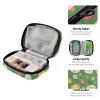 Pill Organizer Box Case Weekly Travel Pill Container Cute Pill Holder 7Day Vitamin Organizer Pill Dispenser Sorter Planner Storage Small Compact Easter Eggs Green view 4